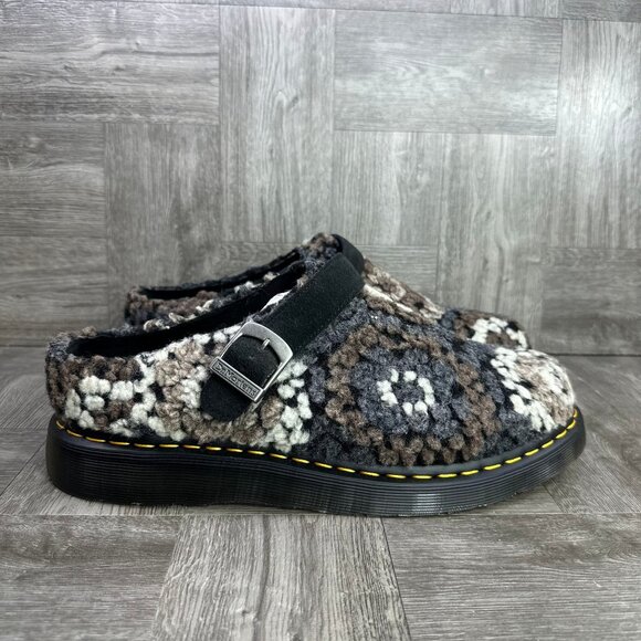 Dr. Marten's Isham Men's size 12 Black Crochet Sling Back Shoes - Picture 1 of 8